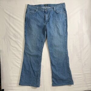 Eddie Bauer Womens Classic Fit Bootcut Jeans Blue Denim Size 18